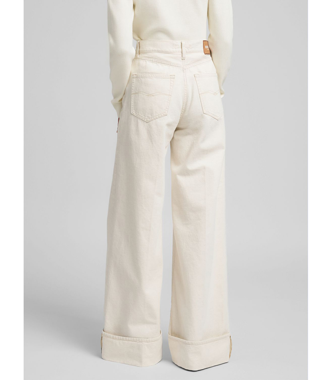 ワイドレッグNALAJAコットンヘンプブルデニム 詳細画像 アイボリー 3